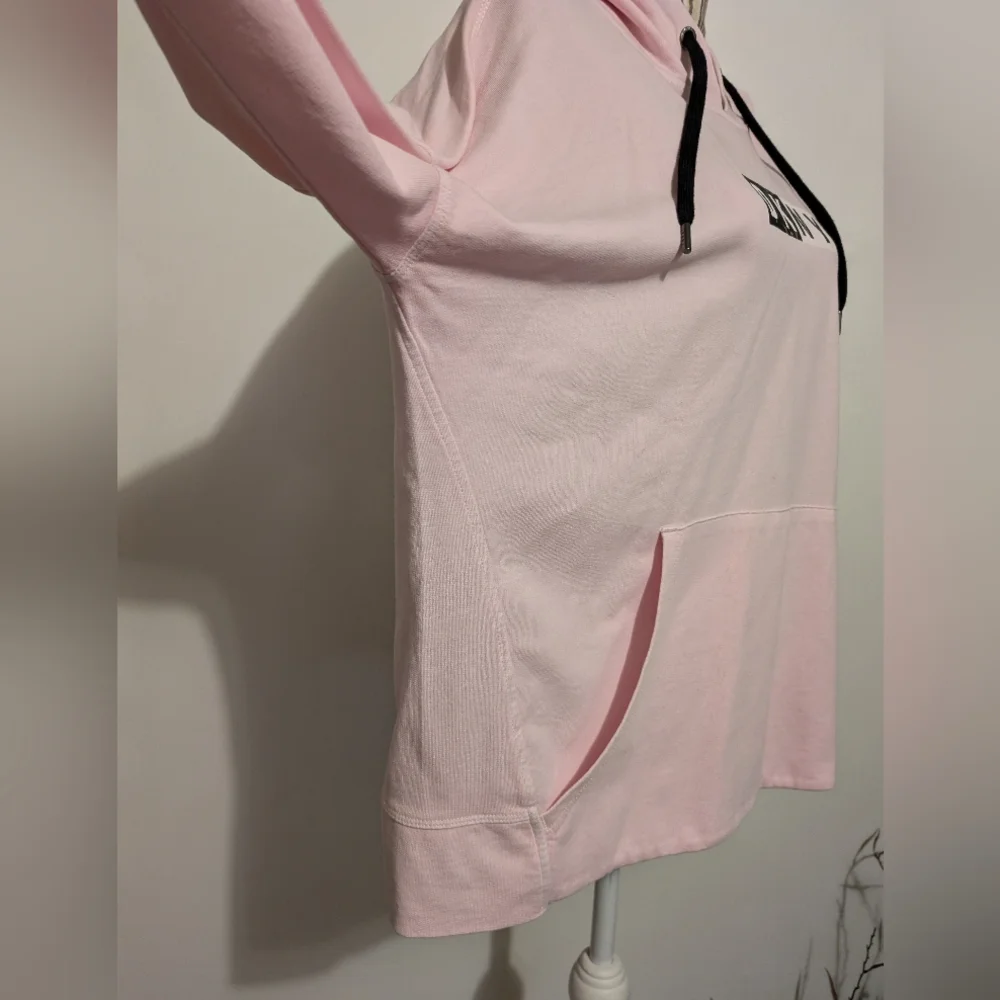 DKNY Hoodie Women's large pink Long sleeve kangaroo pockets nwt - Picture 7 of 16